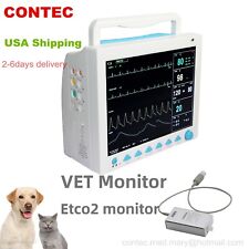 Contec Vet Patient Monitor Veterinary Multi-parameter Ccu Animal Use Co2 Usa