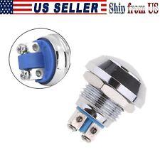 Momentary Push Button Starter Switchboat Horn Stainless Steel Metal Waterproof