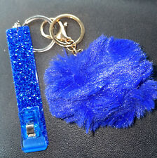 Credit Card Atmgas Grabber Key Chain With Pom Pom And Gripper - Free Ship