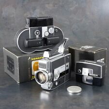 Elmo C-300 Tri Filmatic Double Super 8 Movie Camera Set