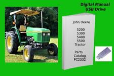 John Deere 5200 5300 5400 5500 Tractor Parts Catalog See Description See Desc.