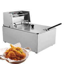 Commercial Oil Fryer 10.5 Quart Professional Electric Deep Fryer With Basket