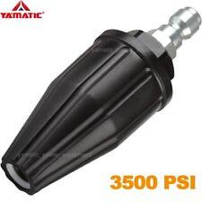 Yamatic 3500 Psi High Pressure Turbo Nozzle 360 Rotating Spray Turbo