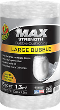 Max Strength Bubble Cushioning Wrap For Moving Shipping 15 Ft Large Bubble P
