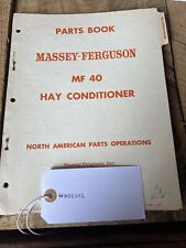 Massey-ferguson Parts Book Mf 40 Hay Conditioner