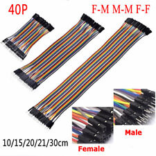 40p Dupont Jumper Wire F-m M-m F-f Arduino Breadboard Cable Lead 10152030cm