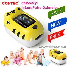 Pediatric Fingertip Pulse Oximeter Child Spo2 Monitor Pr Infant Blood Oxygen New