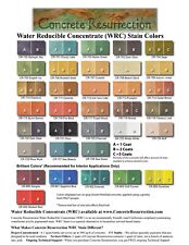 Concrete Stain Concentrate Add Water Eco-friendly Semi-transparent 34 Colors