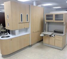 2 Room Adec Midmark Dental Office Cabinet Pkg. - 2 Rear Treatments 1 Center