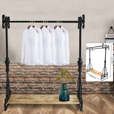 Industrial Pipe Clothing Rack Free Standing Retail Garment Rack Display Rack