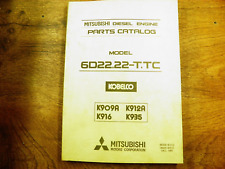 Mitsubishi 6d22.22-t.tc Diesel Engine Parts Catalog Used In K909a 912a 916 K935