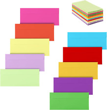100 Pack Colorful Envelopes 10envelopes Letter Size10 Business Envelopesenv...