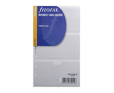 Filofax Personal Size Organiser Business Card Holder Insert Refill - 133616
