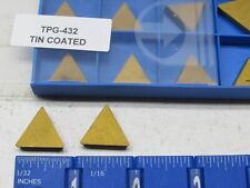 Tpg-432 Tpgn-220408 Tin Coated Carbide Inserts 10 Pcs Repackaged