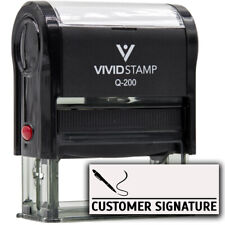 Customer Signature Self-inking Office Rubber Stamp Not A Personalized Stamp