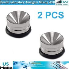 2 Pieces Dental Implant Amalgam Well Pot Non Slip Bone Graft Mixing Amalgam Lab