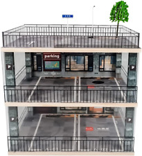 118 Scale 3-tiers Model Car Display Case With Parking Lot Scene For Sports Car