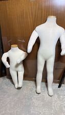 Pair Of Baby Cloth Heavy Foam Padded Mannequin 19 And 33 Flexible Form