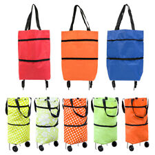 Portable Folding Grocery Shopping Cart Trolley Wheels Rolling Laundry