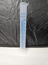 Clear White Plastic Liquid 100 Ml Measurement Graduated Cylinder For Lab