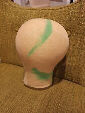 Vintage Millinery Canvas Cloth Mannequin Head Wig Hat Block Form Stand Display