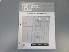 White Power Pointers 1755 1855 1955 Tractor Brochure 12 Page Good Condition