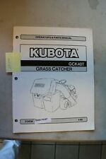 Kubota Gck40t Grass Catcher Operators Manual