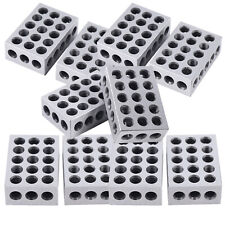 10pc 1-2-3 Precision Blocks 23 Holes Set Up Block Set 0.0001 Matched Mill Sale
