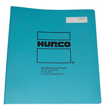 Hurco Cnc Mb-ii Three Axis Mill Operator Maintenance Illustration Tables Manual