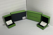Begm Khan Set Of 3 Green Boxes 1 Med 10x6x3 2 Small Velvet Lined 4.5x4.5x3.5