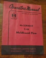 International Harvester Mccormick C-20 Moldboard Plow Operators Manual