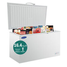 16.4 Cu.ft. Chest Freezer White With Solid Swing Door Manual Defrost Commercial