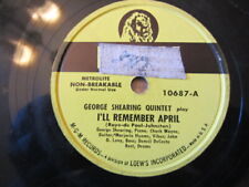 George Shearing Quintet Ill Remember Apriljumping With Symphony Sid Mgm 10687