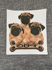 Pug Puppy Dog Puppies Design Heat Press Transfer Print Decal For Shirts Totes 