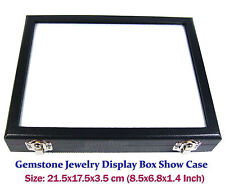 Top Glass Display Box Show Case Jewelry Organizer Gem Diamond 8.5x6.8 Inch No28