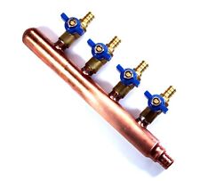 4 Port Pex Plumbing Manifold 34 Male 12 Ball Valve Close End Barbed End