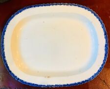 English Blue Feather Edge 18th Century Pearlware Platter