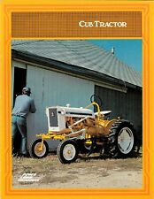 International Cub Tractor Longstripe Color Brochure Yellow White Farmall Ih