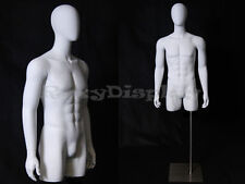 Egg Head Male Mannequin Torso With Nice Body Figure And Arms Md-tmweg