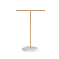 Jewelry Stand Display Necklace Holder T-bar Plated Metal Tabletop Jewelry6481