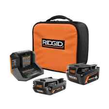 Ridgid 18v Max Output 4.0 Ah And 2.0 Ah Batteries With 18v Charger