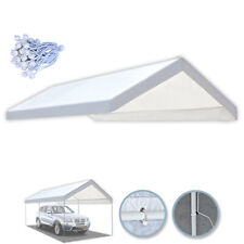 10x20 Carport Replacement Canopy Garage Top Cover Only With Bungees Ball Edge