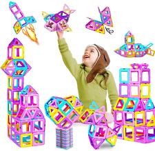 Magnetic Building Blocks Tiles For Girls Boys Kids Stem Educational Toys 36pcs