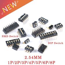 5pcs Dip Toggle Switches 2.54mm Smd 1p2p3p4p5p6p8p 2.54mm Smd Switch