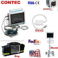 Contec Patient Monitor Vital Signsetco2 Capnographprinterbag Cms8000