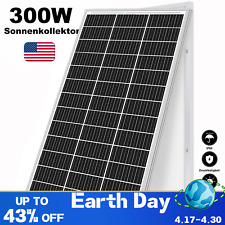 300w Watt Mono Solar Panel 12v Charging Off-grid Battery Power Rv Home Boat Camp