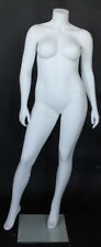 5 Ft 5 In H Plus Size Female Headless Mannequin Matte White New Style Plus-7