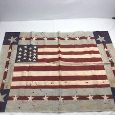 Us Flag Design Rod Flap Flag With Border 100 Polyester 28.5x40 Opening At Top