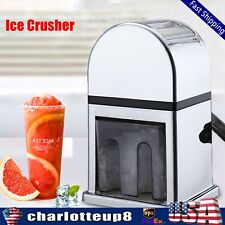 Commercial Ice Shaver Machine Snow Cone Maker Stainless Steel Shaving Crusher Us