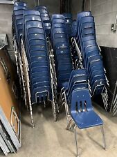150- 16 Virco Daycare School Classroom Chairs Navy Blue